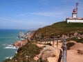 Cliffs and lighthouse in Cabo da Roca near Sintra, Portugal, continental EuropeÃ¢â¬â¢s westernmost point